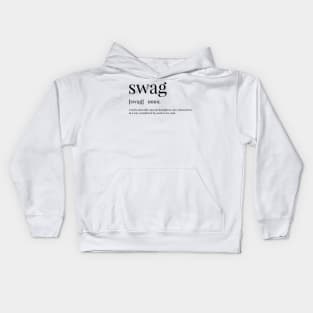 Swag Definition Kids Hoodie